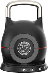 Katerelos Fitness Kettlebell από Ατσάλι με Ρυθμιζόμενο Βάρος 20kg Μαύρο