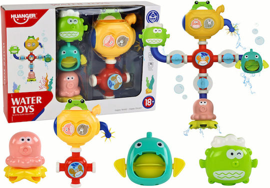 Jucărie de baie robot cu ventuze pentru apă în exces