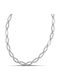 Themelidis Jewels Chain Neck made of Steel Wide Thickness 6.5mm and Length 45cm