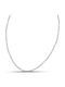 Themelidis Jewels Дамска Верига Врат от Стомана Тънка Дебелина 2.6mm и Дължина 45cm