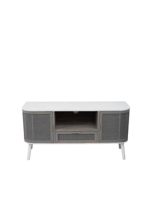 Stand TV Metalic Gri Alb L115xA37xÎ58cm