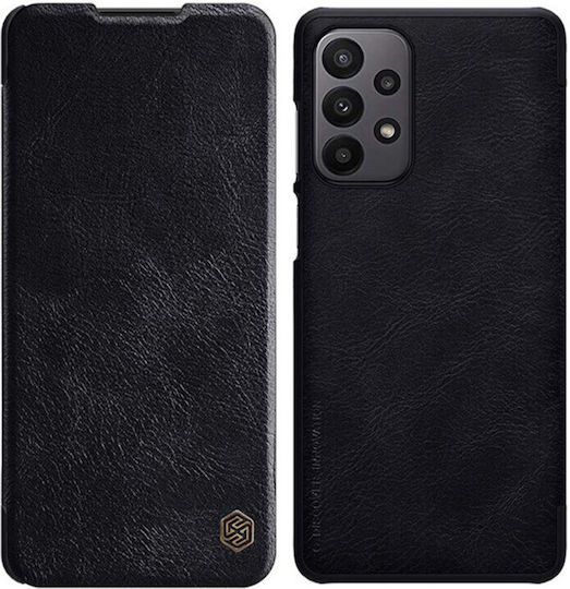 Nillkin Qin Prop Plain Buchen Sie Leder Schwarz (iPhone 17 Pro / iPhone 16 Pro)