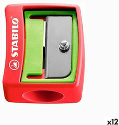 Stabilo Pencil Sharpener Red 12pcs