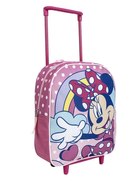 School Bag with Wheels Minnie Mouse Pink 25 X 28 X 10 Cm