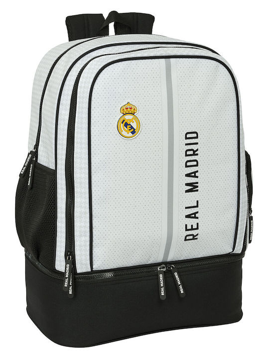 Real Madrid C.F. 24/25 White Grey Sports Backpack 35 X 50 X 24 Cm