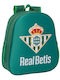 Ghiozdan Școală 3D Real Betis Balompié Culoare Verde 27 X 33 X 10 Cm