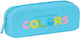 Benetton Spring Sky Blue Pencil Case 18.5 X 7.5 X 5.5 Cm