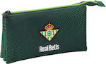 Dreifaches Federmäppchen Real Betis Balompié Grün 22 x 12 x 3 cm