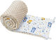Maboo Minky Bears And Friends Crib Bumpers Classic Inside White/Beige 30x180cm