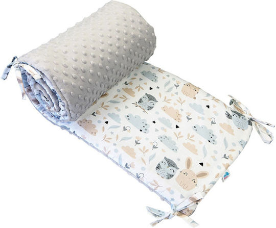 Maboo Minky Very Morning Bettumrandungen Klassisch Innerhalb White/Grey 30x180cm