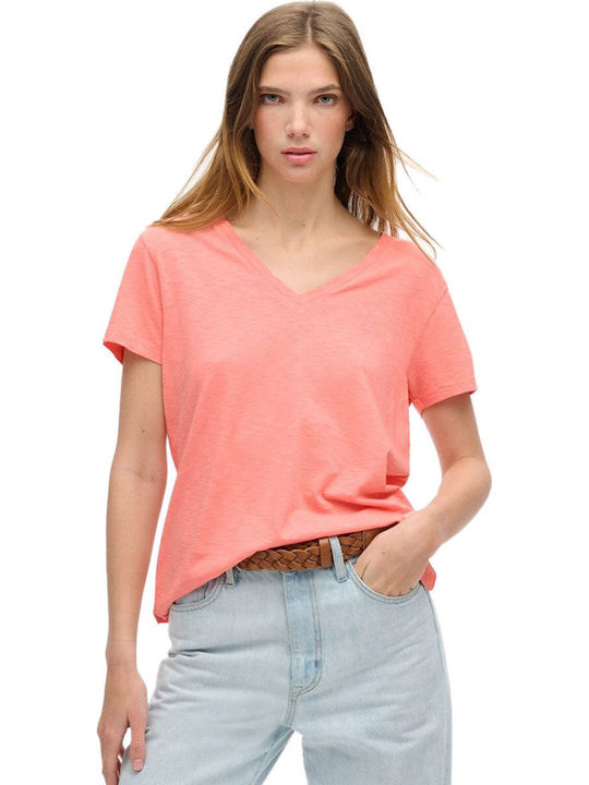 Superdry Slub Embroidered Women's Blouse Cotton...