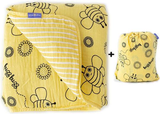 Milk&Moo Одеяло за пелени Yellow Жълт 90x110см.