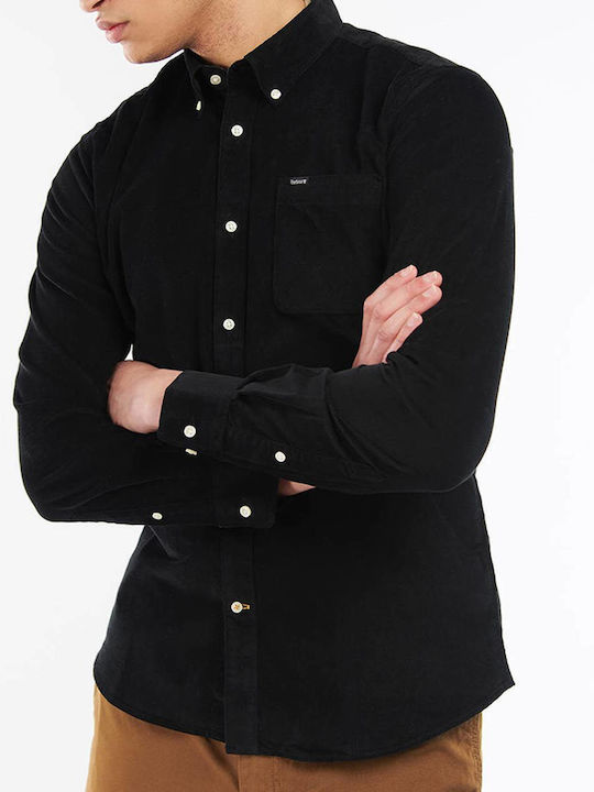 Barbour Ramsey Long-sleeved Corduroy Shirt Black MSH5001BK31