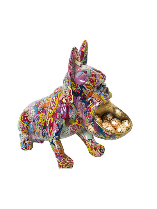 Decorative Figure Alexandra House Living Multicolored Plastic Dog 19 X 32 X 27 Cm Bowl