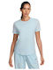 Nike Club Essentials Women's Athletic Crop T-shirt Light Blue