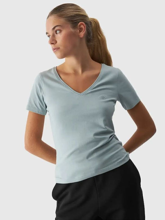 4F Γυναικείο Αθλητικό T-shirt Γκρι