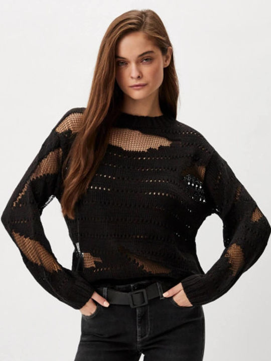 Guess Women's Summer Blouse Long Sleeve Black