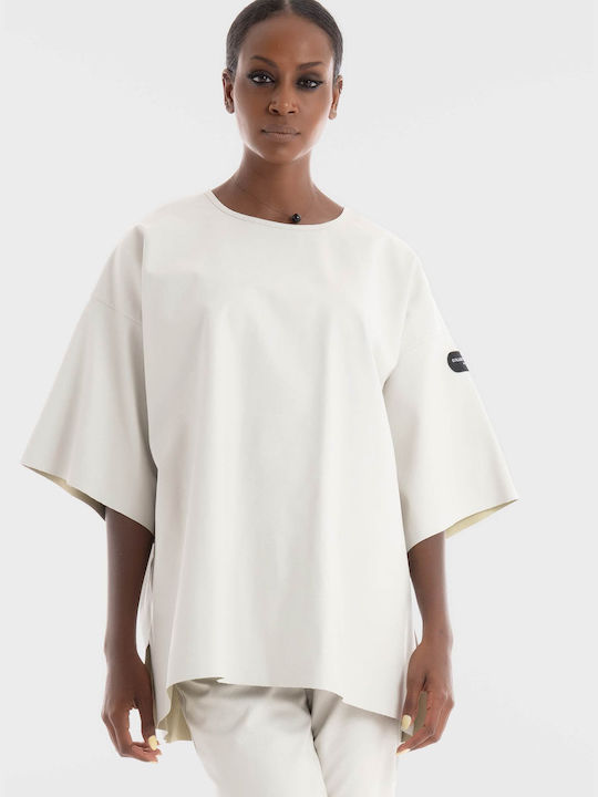 Collectiva Noir Women's Blouse Off White