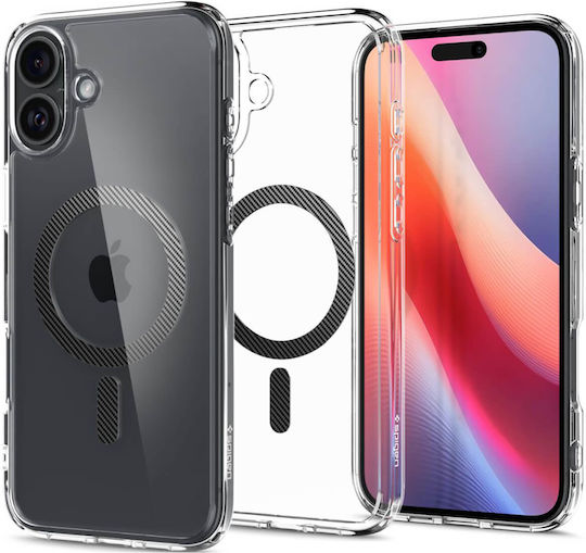 Spigen Ultra Hybrid MagFit Back Cover Plastic 1.2mm Carbon Fiber (iPhone 16)