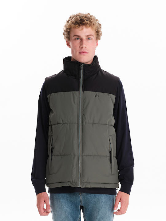 Emerson Безръкавно Зимно Puffer Якето Оливково-...
