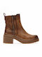 Refresh Women's Ankle Boots with Medium Heel Brown