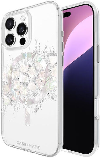Case-mate Karat Magsafe iPhone 16 Pro Max Hülle Verziert mit Perlmutt Ein Hauch von Perle