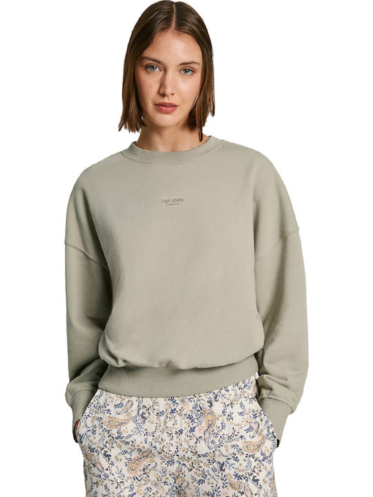 Evelyn Γυναικεία Ζακέτα Φούτερ Washed Green