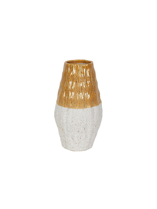 Romimex Decorative Vase Yellow 18x18x33cm