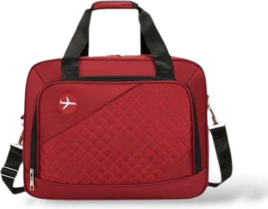 FlyNow Sack Voyage 24lt Burgundy Fabric L40xW20xH30cm