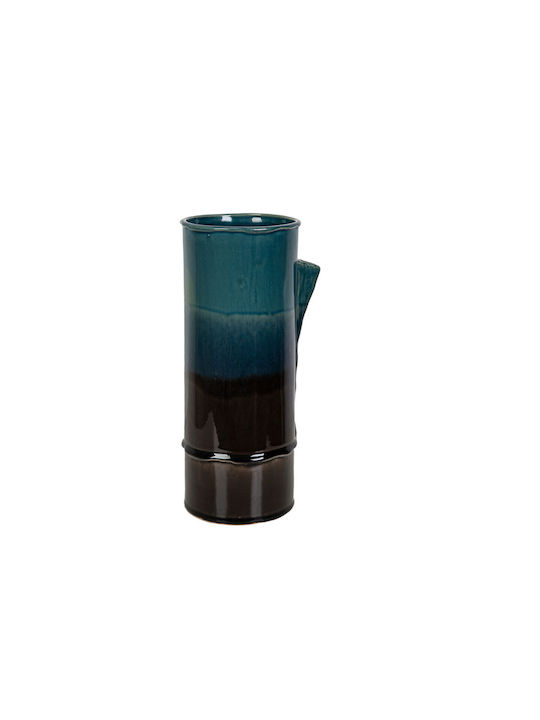 Romimex Decorative Vase Blue 16x16x34cm