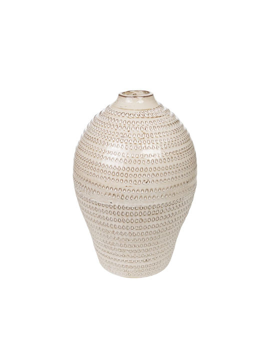 Romimex Decorative Vase Beige 19x19x28cm