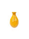 Romimex Decorative Vase Yellow 16x16x25cm