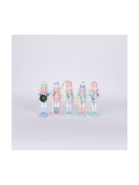 Hängender Nussknacker Ornament Hölzern Set 5Stück