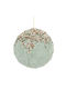 Ornament suspendat Glob Din material textil Verde 10buc