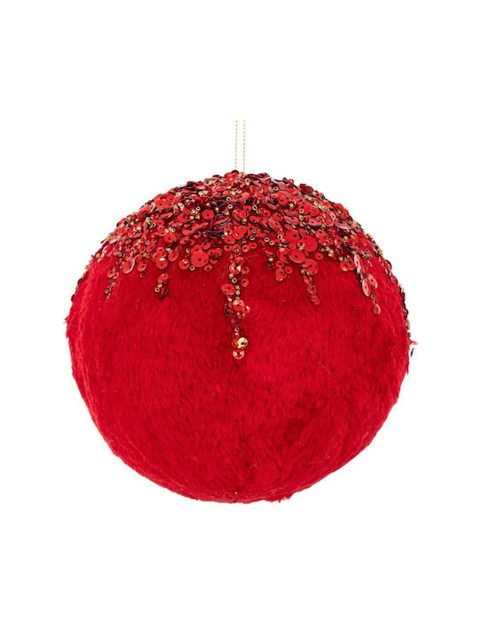 Hanging Ball Ornament Ornament Fabric Burgundy ...