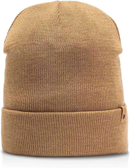 Beanie Unisex Beanie Gestrickt in Braun Farbe