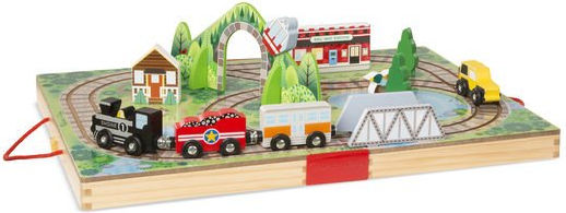Melissa & Doug Vehicle Play Set made of Wood for 36++ Months