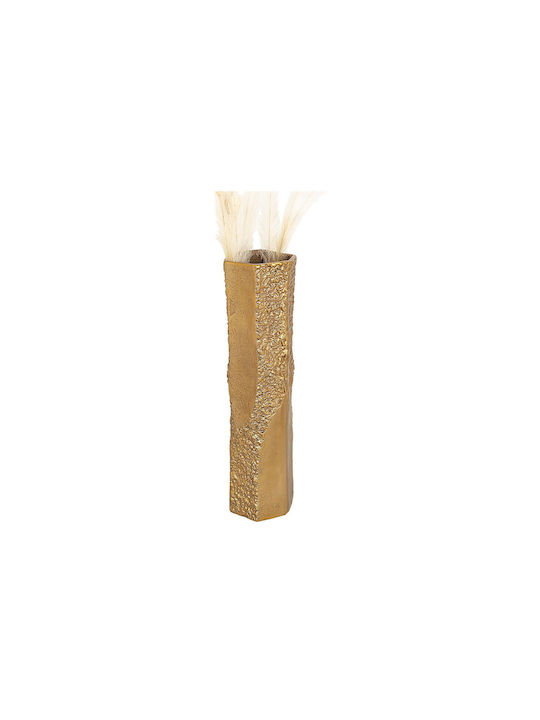 Romimex Decorative Vase Gold 11x11x46cm