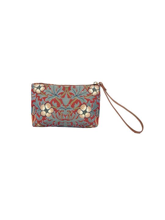 Signare Wristlet – Strawberry Thief Red