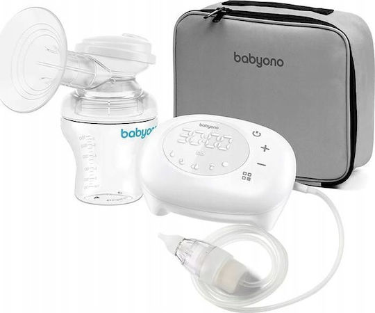 Babyono Ηλεκτρικό Μονό Θήλαστρο Μπαταρίας Διάφανο 180ml