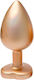 Dream Toys Gleaming Πρωκτική Σφήνα Large Χρυσή ...