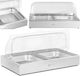 Breakfast Buffet Display Cabinet Rolltop Cover 2x Gn 1/2 2x 4 L