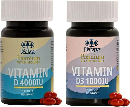 Medisei Promo Kaiser Premium Vitamin 4000iu 120 Κάψουλες & Vitamin D3 1000iu 120 Κάψουλες