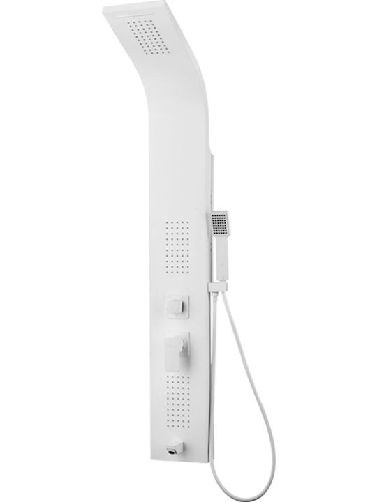 Vinci Queen Shower Column with Mixer White