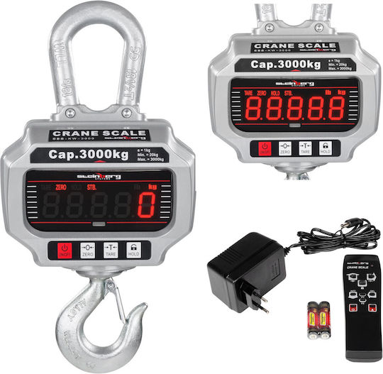 3 Ton Remote Controlled Industrial Hook Scale Led