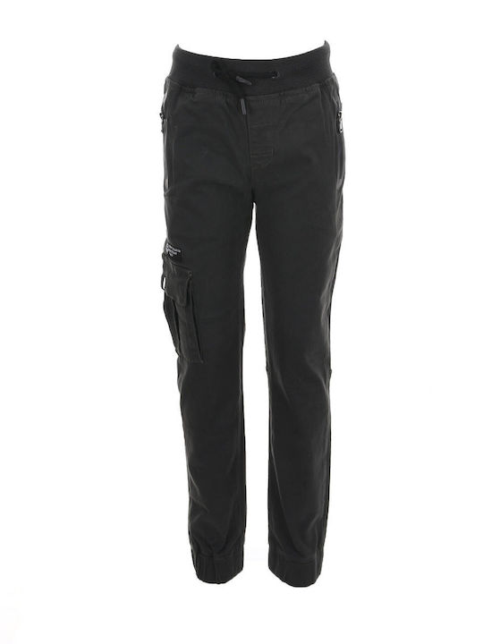 New College Kids Cargo Trousers Charcoal