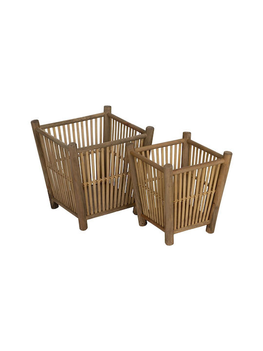 BigBuy Planter Box Natural Bamboo S8806395