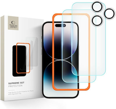 Tech-Protect Supreme Set Tempered Glass 1pcs (iPhone 16 Pro Max) 3-PACK