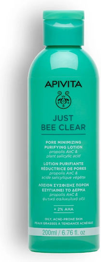 Apivita Just Bee Clear Loțiune Tonifiere Față pentru Ten Gras 200ml