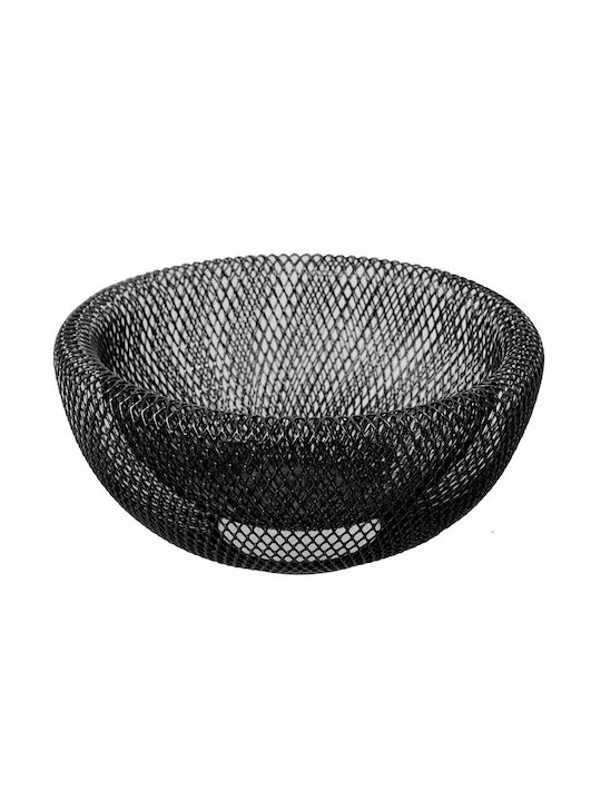 Alexandra House Living Fruit Bowl Metallic Black 25x12cm